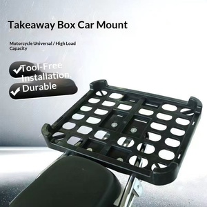 Portapacchi Posteriore per <span class=keywords><strong>Bici</strong></span> Elettrica, Supporto Universale per Box Consegna Pasti, Modifica <span class=keywords><strong>Moto</strong></span> - Product Image 3