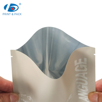 Pochette personnalisée imprimée à trois soudures latérales pour l'emballage de masques faciaux, sac thermoscellable résistant à l'humidité