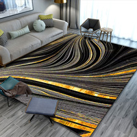 Tapis en velours cristal 3D, tapis d'intérieur transfrontalier, tapis de salon, tapis de canapé et de table basse, tapis de chambre, résistant aux taches