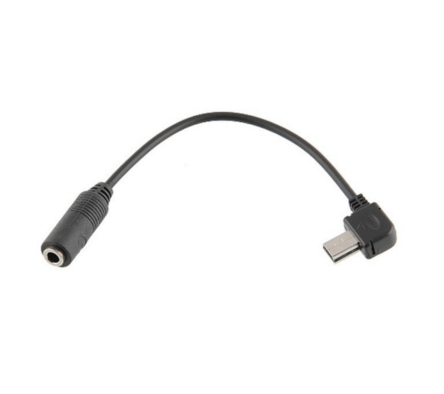 2020 Black Color Mini USB to 3.5mm Microphone Mic Adapter Transfer Cable Wire for GoPro Hero 3 3+ 4 for Sport Digital Camera