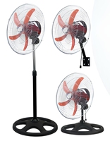 Ventilateur de table mural 3-en-1 en métal pour la maison, avec télécommande, hauteur réglable, oscillant, économe en énergie, pour voiture