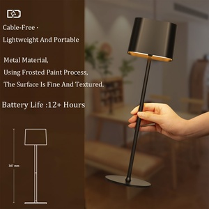 Lampe LED tactile simple à dégradé de couleurs, lampe de bar, lampe de restaurant, lampe de hôtel, lampe sans fil rechargeable en métal et fer, vente en gros - Product Image 3