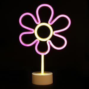 LED flor Arco Iris helado paleta neón luz USB batería luminosa niños regalo decoración PVC lámpara cuerpo para tienda ventana vacaciones - Product Image 3