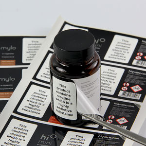 Emballage multiple personnalisé multicouche d'étiquette d'instruction d'utilisation du logo de haute qualité adhésifs à décoller autocollant double couche - Product Image 1