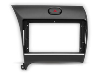 Kit de montage d'autoradio 9 pouces pour tableau de bord, cadre de garniture, plaque de réaménagement de console compatible avec Kia Cerato Forte K3