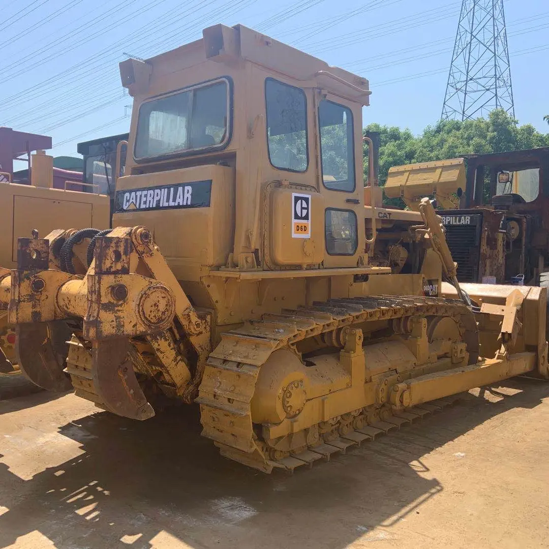 Caterpillar Máy Ủi Theo Dõi D6D Máy Ủi Mèo Đã Qua Sử Dụng Máy Bơm Cho Mèo D6 Máy Bơm Động Cơ Động Cơ Kèm Theo Máy Ủi Bánh Xích 5 L