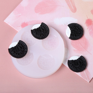 D-0031 4-cavità sandwich muffa del biscotto della muffa del biscotto DIY forma dello stampo in silicone di cottura della torta di candela decorazione della muffa - Product Image 2