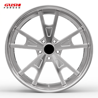 Jantes en alliage forgé à cinq branches personnalisées GS 5x112 5x114.3 5x120 18 19 20 22 21 23 24 pouces avec électroplaqué blanc pour Chevelle