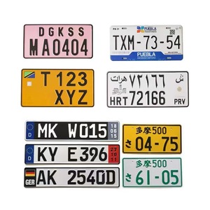 Placa de Matrícula de Aluminio Reflectante Personalizada con Relieve e Impresión UV, 1 mm de Grosor <span class=keywords><strong>para</strong></span> Automóviles - Product Image 2