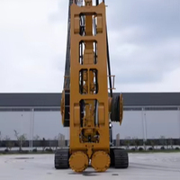 Foreuse rotative robuste à moteur diesel avec profondeur de forage maximale de 105 m, composants de boîte de vitesses et de moteur pour fosses de fondations profondes