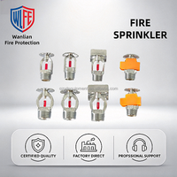 68 ℃   Kepala Sprinkler Kebakaran Tipe Standard Response Pendent, Sprinkler Kebakaran Baja Tahan Karat untuk Sistem Perlindungan Kebakaran Otomatis