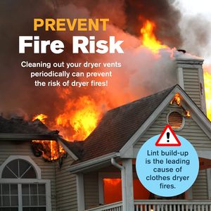 Brosse de nettoyage de cheminée Kit de nettoyage de <span class=keywords><strong>conduit</strong></span> de sèche-cheminée outils de balayage de charpie tiges flexibles rotatives - Product Image 3