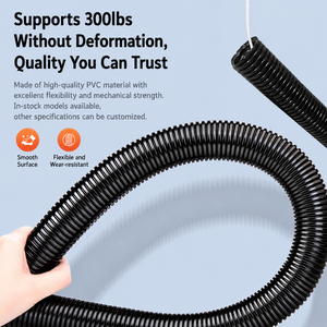Conduit en PVC ondulé flexible pour câbles électriques, protection de câbles, gaine ondulée 32 mm - Product Image 3