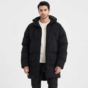 Parka d'hiver unisexe pour homme de haute qualité, coupe-vent, à capuche, ample, avec isolation épaisse, imperméable, style streetwear, long - Product Image 1