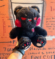 Ours en peluche effrayant, modèle Ange-Diable, super doux, pour enfants, décoration de fête, Halloween, anti-stress, Scream
