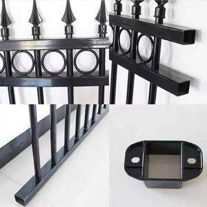 Panneau de clôture vertical en aluminium noir à lattes <span class=keywords><strong>pour</strong></span> la confidentialité des jardins - Product Image 3