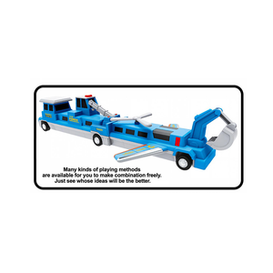 Captivating ABS Plastic Magnetic Interlocking Transit Assembly Set Multi-form Land Sea Air Vehicle Constructor Kit for Children - Product Image 1