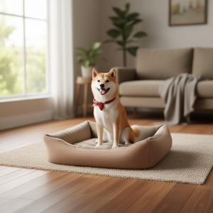 Set di 3 Cucce per Cani Super Morbide Rosa Carne in Corduroy+Crystal - Product Image 3