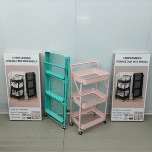 Étagère de rangement métallique multi-niveaux <span class=keywords><strong>Kingpower</strong></span> pour salon, chariot de sol multifonctionnel moderne et simple - Product Image 2