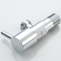 Robinet d'angle en acier inoxydable de qualité supérieure, prix abordable, 1/2, durable, ouverture rapide, 90 degrés, robinet d'arrêt d'angle, installation facile