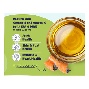 Aceite de Salmón Salvaje de Alaska para Perros y Gatos - Salud de la Piel y el Pelaje, Apoyo Inmunológico, Omega 3 6 9, Empaque Personalizado - Product Image 4