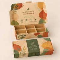 Boîte à gâteau en carton blanc écologique avec séparateurs et plateau d'insertion pour macarons, cupcakes, desserts, confiseries, emballage