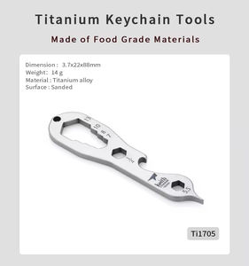 Nueva Herramienta de Sublimación Ultraligera e Impermeable, Llavero Multiherramienta de Titanio con Abrebotellas para Uso en Exteriores - Product Image 5