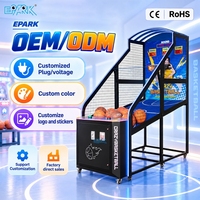 Machine de basket électronique à monnayeur pour centre de divertissement intérieur, machine de jeu d'arcade de basket de rue, direct usine