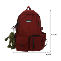 Sac à dos de sport décontracté unisexe multi-poches de style coréen HAIBOWY, résistant à l'usure, portable, pour ordinateur portable
