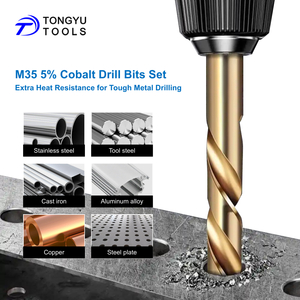 13個入りコバルトドリルビットセット、M35 HSS Co 5% メトリック DIN338 135 スプリットポイントビット、ステンレス鋼、硬化金属用 - Product Image 6