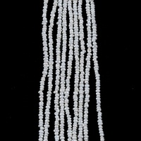 Collier de perles d'eau douce naturelles blanches, bouton de 2,5-3 mm