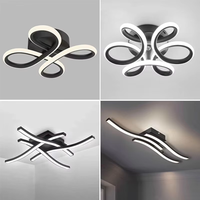 Plafonnier LED moderne pour couloir, cuisine, chambre à coucher, salle de bain, luminaire de plafond, luminaire de plafond LED en acrylique à intensité variable