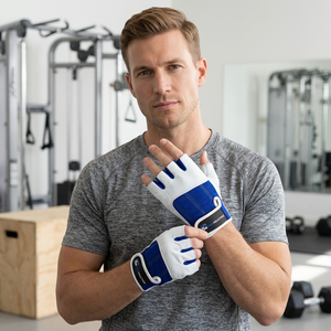 Guantes de Gimnasio Transpirables y Antideslizantes de Cuero con Logotipo Personalizado en Color, Novedad de Fábrica, Ligeros para Entrenamiento - Product Image 1