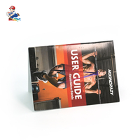 Brochure personnalisée OEM avec reliure agrafée, papier kraft, pelliculage mat, estampage à chaud