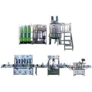 Hoàn toàn tự động xà phòng lỏng Máy làm dầu gội đầu máy dầu gội đầu làm đầy máy chất tẩy rửa thiết bị sản xuất - Product Image 1