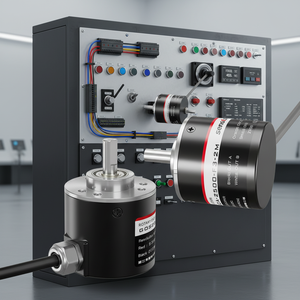 E6B2-CWZ5G 4096PPR OD 光电增量式旋转编码器 磁电式 ABZ 3 相 6MM DC 5-24V 焊接接头 适用于 CNC - Product Image 1