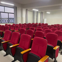 Salle de conférence universitaire coque en plastique sièges d'auditorium chaises de théâtre chaises de cinéma chaises d'église