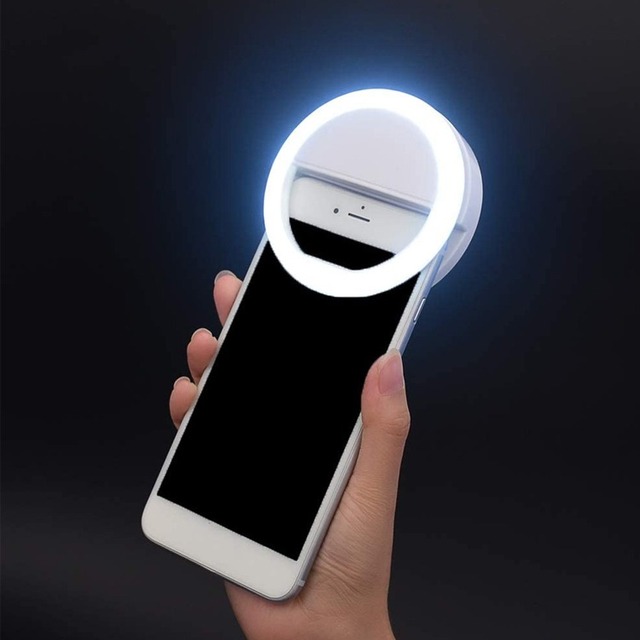 KINGSTAR Mobile Phone Led Selfie Ring Light Clip on Usb Rechargeable Circle Small Make up Selfie Led Ring Light for Phone