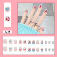 Ongles artificiels de haute qualité en amande, design ovale, vente en gros, fournisseurs d'ongles à presser, prix d'usine