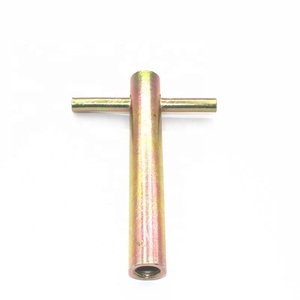 Insert de béton en acier au carbone à queue pleine, douille de levage pour tuyaux, trou transversal, zingué brillant, filetage M8, certifié CE - Product Image 3