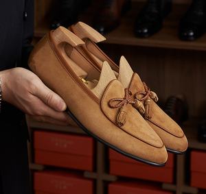 Zapatos de Cuero con Flecos para Hombre, Más Vendidos en Otoño, con Función de Aumento de Altura, Parte Superior de Cuero Vacuno Genuino, para Fiestas - Product Image 5