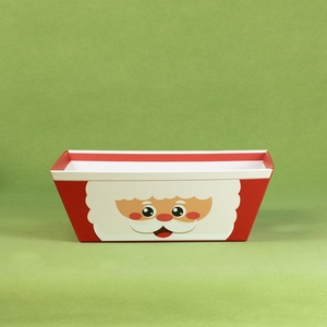 Boîte de papier <span class=keywords><strong>panier</strong></span> cadeau de Noël rouge personnalisé pour bonbons aux fruits emballage boîte-cadeau - Product Image 3