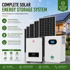 ระบบพลังงานแสงอาทิตย์ไฮบริด Lusen 10KW พร้อมบริการออกแบบฟรี แบตเตอรี่ลิเธียมไอออน MPPT โพลีคริสตัลไลน์ซิลิคอน สำหรับใช้ในบ้าน ระบบไฮบริด 24 ชั่วโมง - Product Image 1