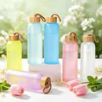 Mugs en verre vierges pour sublimation, 3oz, 10oz, 11oz, 13oz, 16oz, 18oz, 25oz, couleur dégradée, avec poignée, couvercle et paille, pour cadeaux DIY