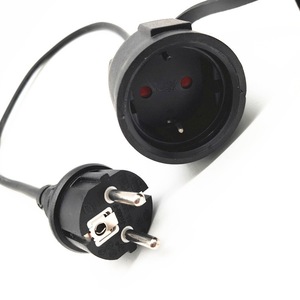 สายไฟ AC แบบ IEC C20 1 ช่อง 3A 12A IP44 สาย PVC SJTOW ปลั๊กกันน้ำ สายต่อพ่วง - Product Image 3
