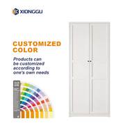 Grande Armoire Métallique avec Meuble Supérieur pour Rangement de Vêtements, Idéale pour Chambre Familiale, Villa, Unité de Rangement Intérieur