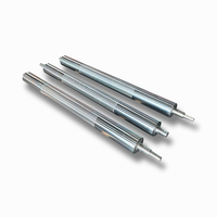 Finition moletée et rectifiée Tambour pour machine séparée Arbre de cylindre revêtu de PTFE pour le transport du verre