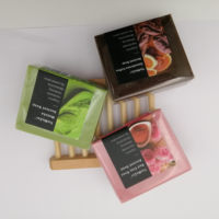 Haute qualité lavage à base de plantes végétalien Matcha savon moussant tablette riz thaïlande accessoires à la main acide kojique et savon au curcuma