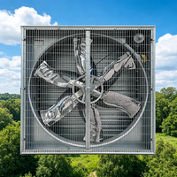 Ventilateur d'extraction électrique de type marteau, grand volume d'air, ventilateur industriel 220-415V, ventilateur axial en acier inoxydable pour élevage
