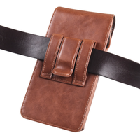 Nouvelle Pochette de Téléphone Portable Magnétique RFID en Cuir Crazy Horse de Style Vintage Premium, Personnalisable et Universelle, à Fixation sur Ceinture